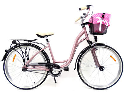 Rower miejski STORM PARIS 3b amor różowy s-17''