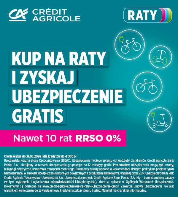 Rowery na raty online lub stacjonarnie